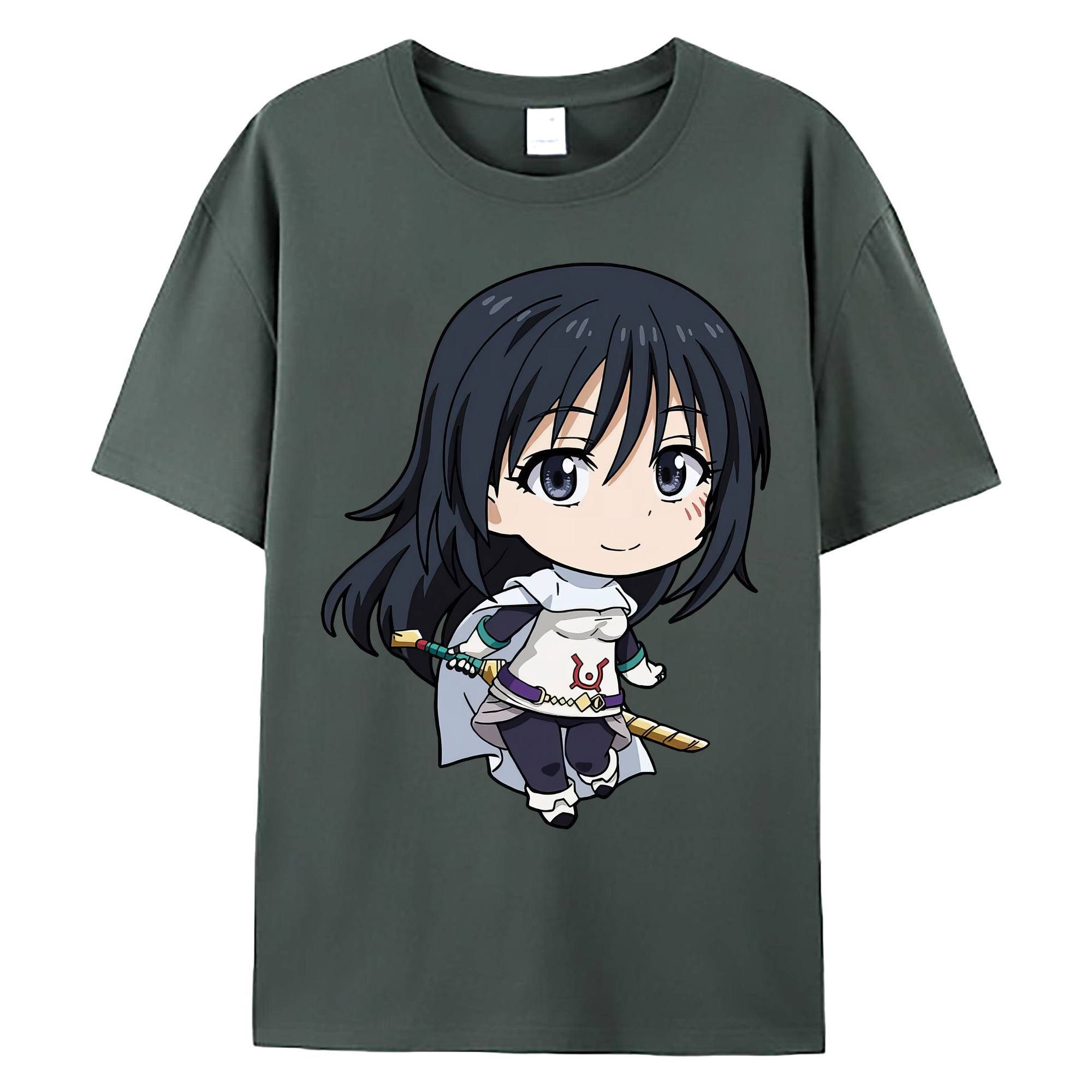 （画像用） 転スラ Regarding Reincarnated to Slime 綿100％ メンズ半袖Tシャツ｜肌触りやわらか＆通気性
